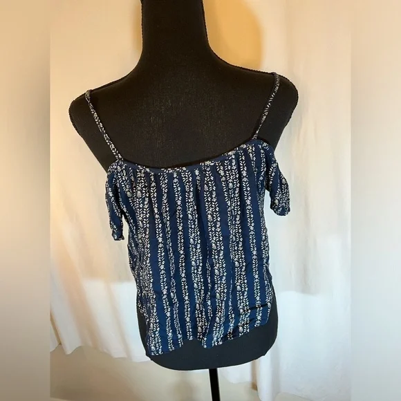 Abercrombie Kids Smocked Off the Shoulder Peplum Crop Top Girls Size XL - Picture 4 of 9